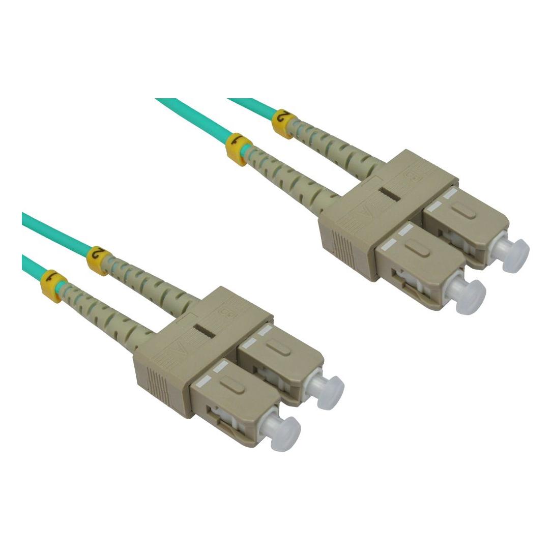 Cables Direct CDL 2MTR SC-SC 50/125OM3 AQUA (2 m) (FB3M-SCSC-020)