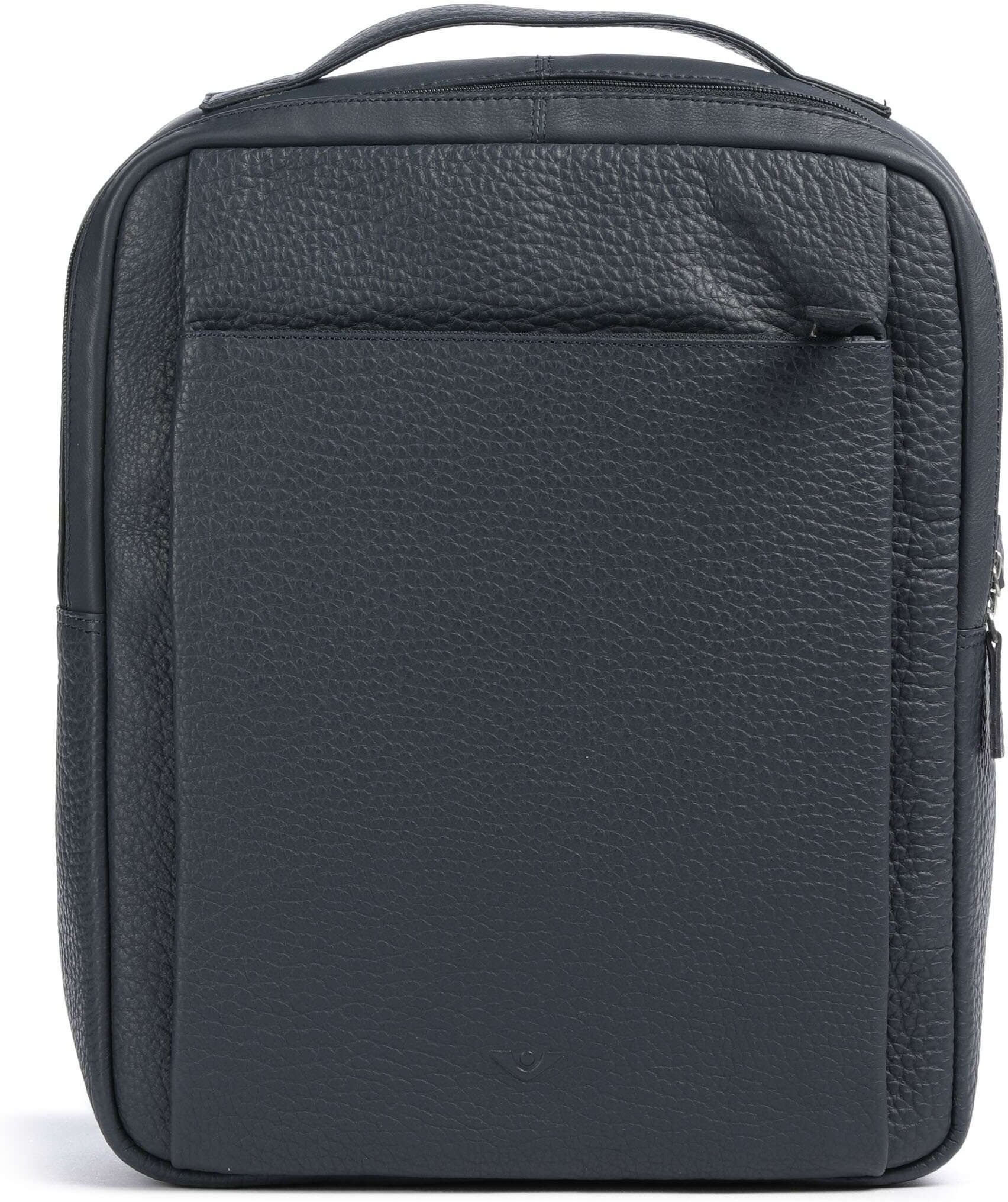 Voi Boston Maxima Rucksack aus Leder, blau