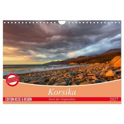 Korsika - Insel der Gegensätze (Wandkalender 2027 DIN A4 quer), CALVENDO Monatskalender