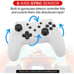 Nyko Mini Wireless Core Controller - White For Switch (Switch), Gaming Controller, Weiss