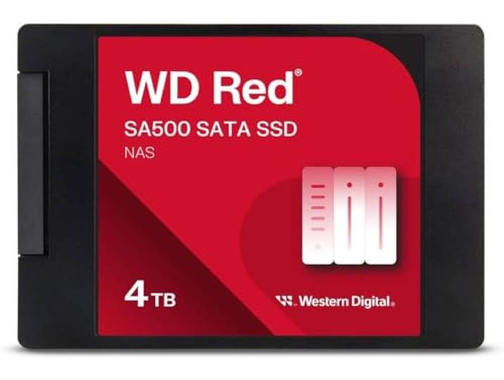 WD Red SA500 NAS SATA SSD 4 TB, 2,5 inch, NAS SSD, SATA
