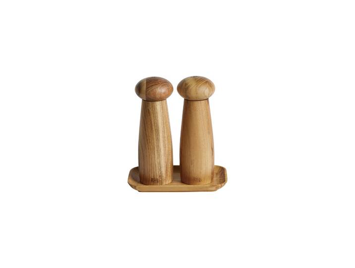 Aida Salz- UND Pfeffermühle, Teakfarben, 18 cm, Fsc, Küchenzubehör