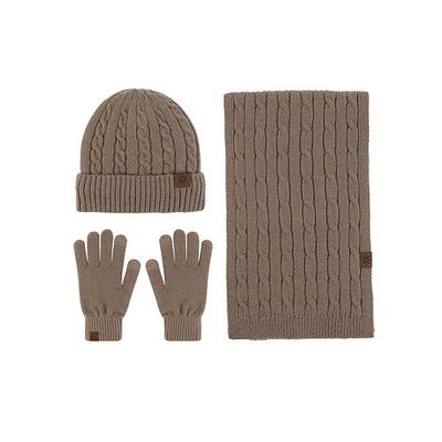 Unisex-Weihnachtsset mit Mütze, Schal und Handschuhen mit Touchscreen-Handschuhen, mehrere Farben, perfekt für Wintermode und als Weihnachtsgeschenk