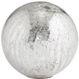"Metallic Glass Orb - Silver, Small 8"" - Ballard Designs"