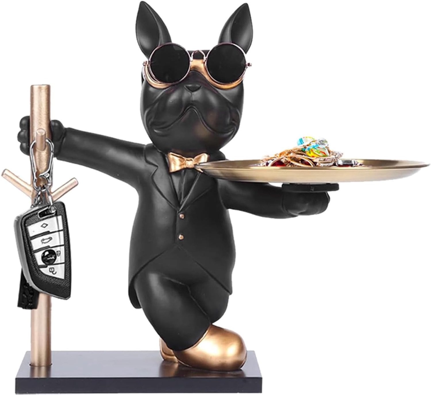 Decoratieve Bulldog Beeld en Sleutelhouder voor Sleutels, Candy en Sieraden