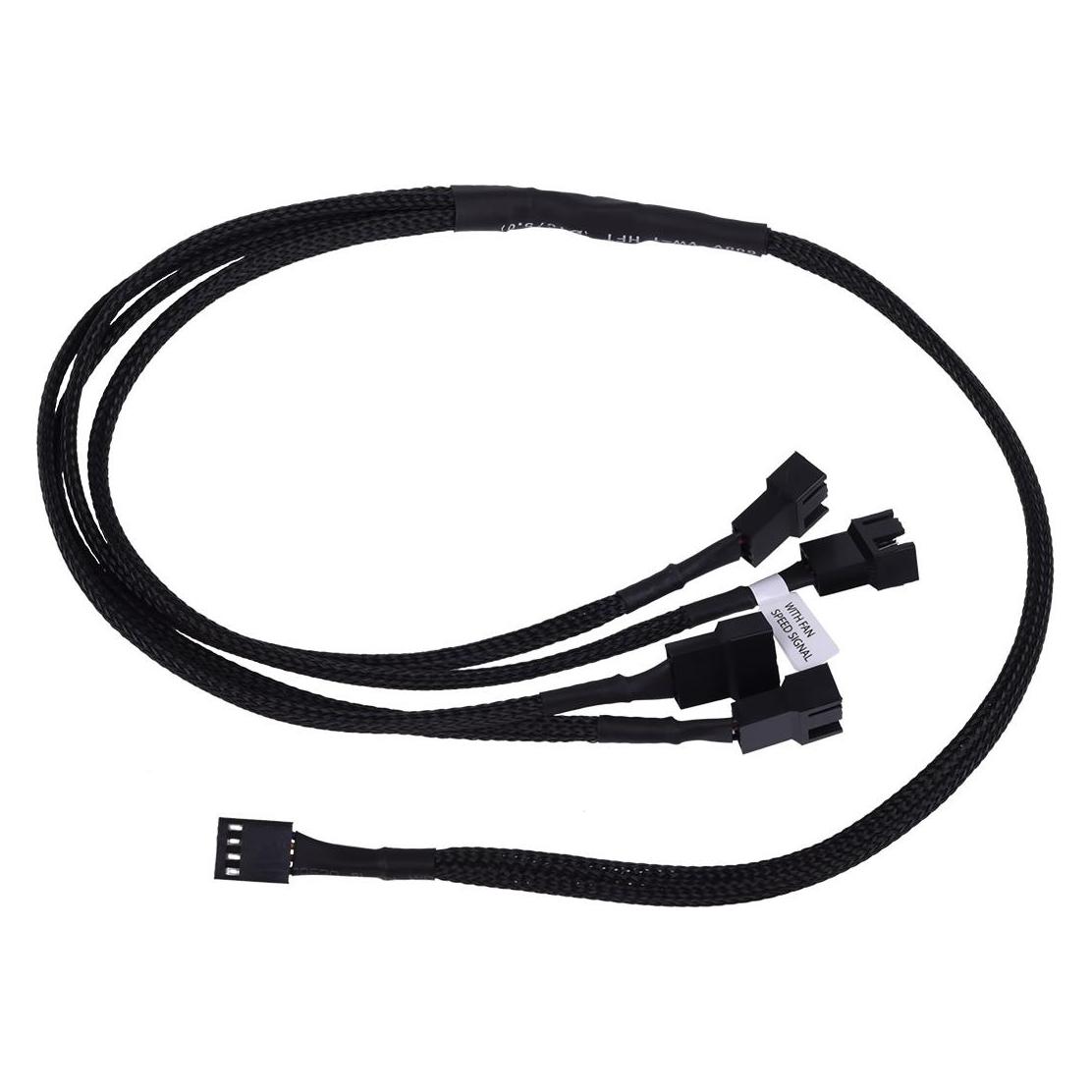 Phobya Y-Kabel 4Pin PWM auf 4x 4Pin PWM (60 cm, 4 pin PWM) (1011110)