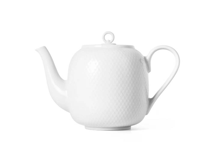 Lyngby Porcelæn Théière Rhombe 1,9 L Blanc