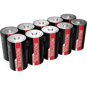 Ansmann Batterien Industrial, Alkaline, 1,5V, 5 Jahre lagerfähig, D / Mono / LR20, 10 Stück