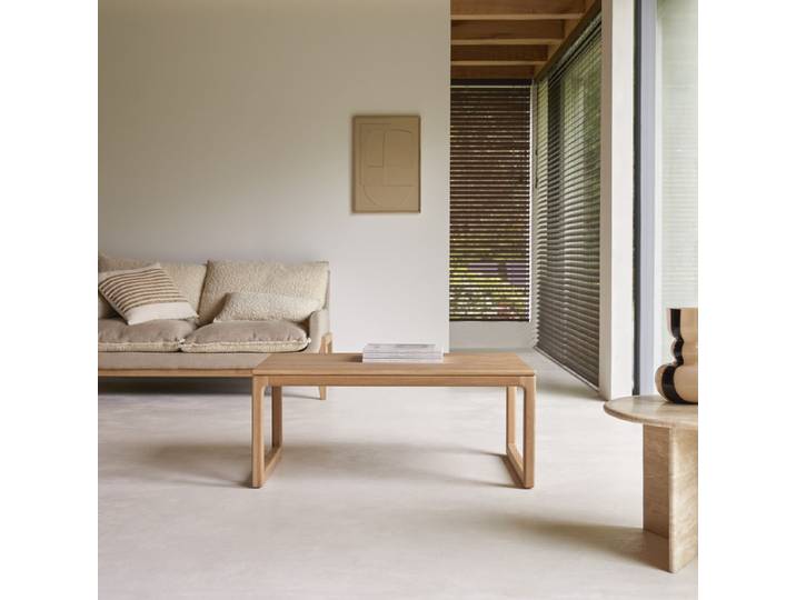 Couchtisch Arto aus massivem Eiche 100 x 56 cm - Natur