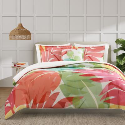 TIKI FULL/QUEEN 3PC. COMFORTER SET by J by J. Queen New York in Fuchsia (Size KING)