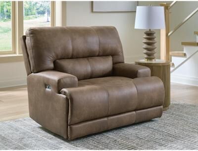 Signature Design by Ashley Bealeaf Brown Power Recliner with USB Ports