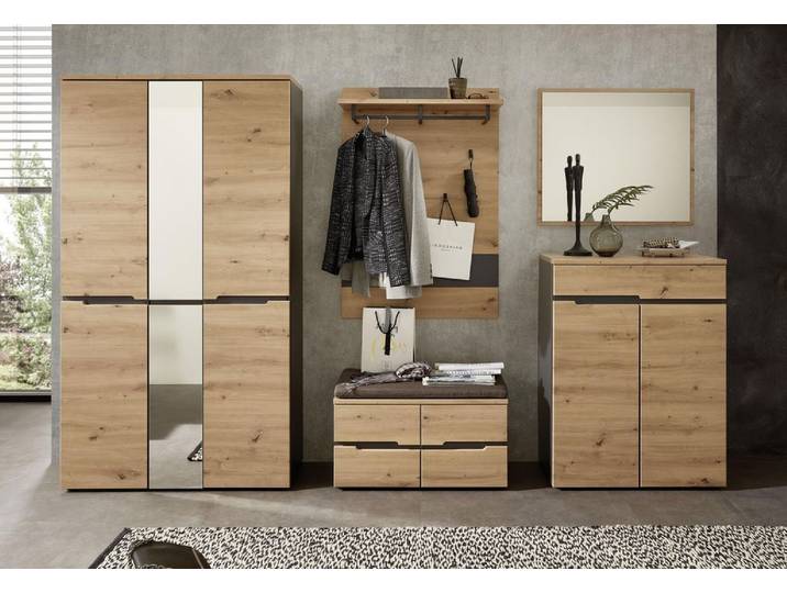 Garderoben Dielenmöbel Set MEMPHIS GH81 Artisan Eiche Nachbildung 5-teilig