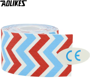 Inspire Curations AOLIKES Printed Kinesiology Tape Waterproof Sports Muscle Tape For Muscle & Joint Support neon