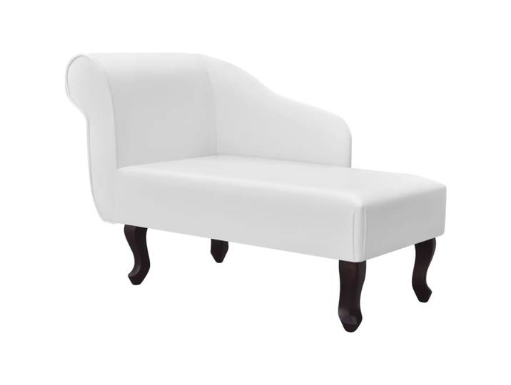Chaise Longue Blanc Similicuir Vidaxl