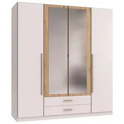 Drehtürenschrank Marburg Eiche Artisan/Weiß