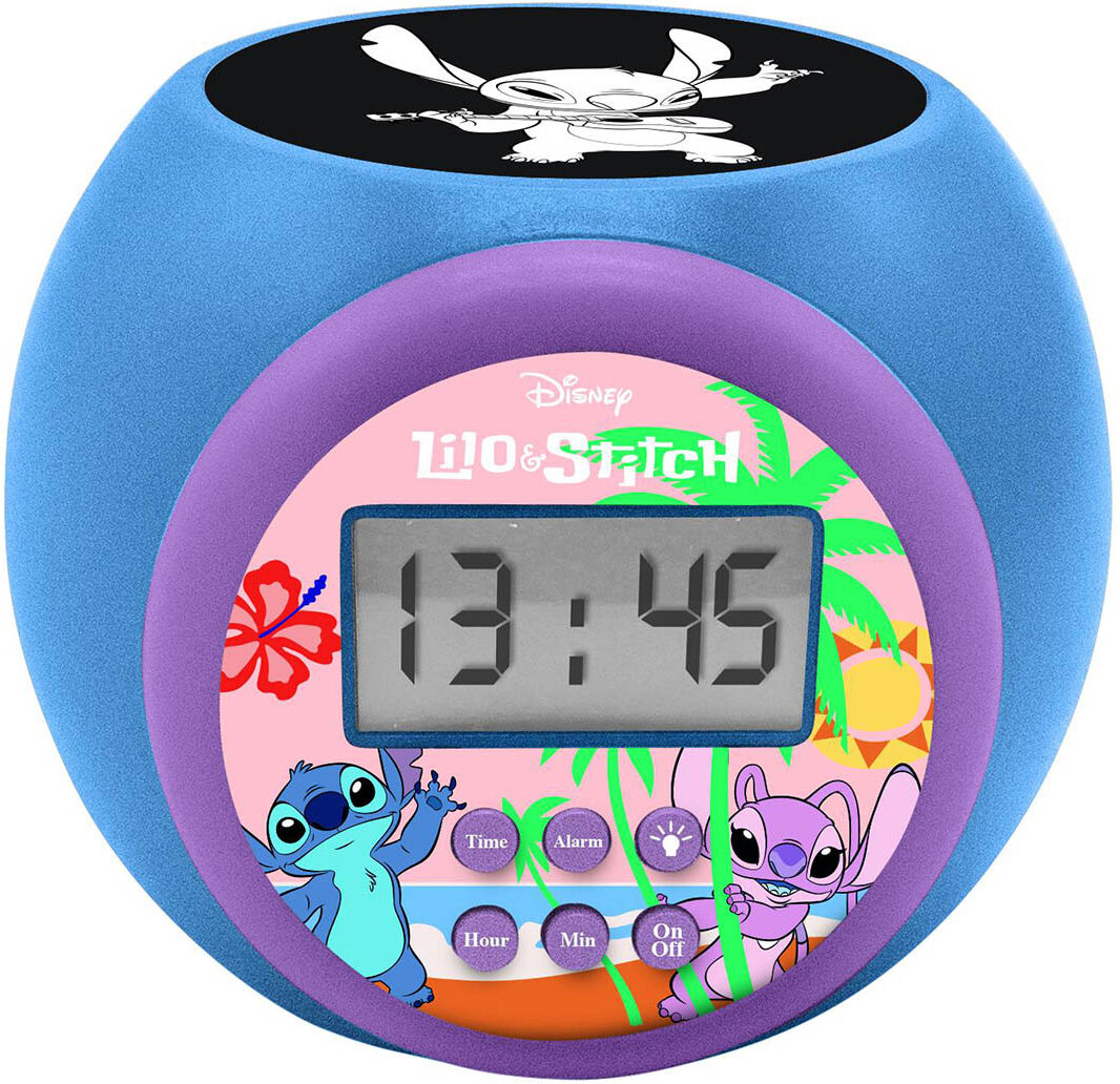 Lexibook Reloj alarma Disney Stitch .