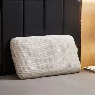 On Spot Shop Orthopedic Latex Pillow For Neck Pain Relief, Breathable Cervical Support Pillow For Comfortable Sleep gray