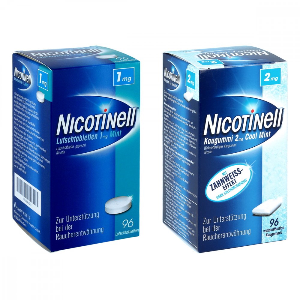 Cooper Consumer Health Deutschland GmbH Nicotinell 1mg Mint (96 stk) + Nicotinell 2mg Cool Mint (96 stk) 08100629