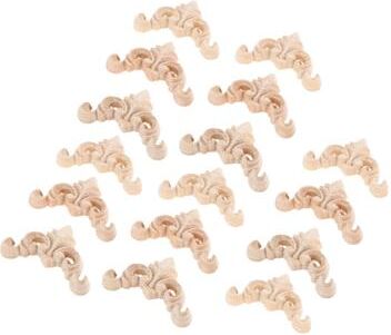 Uplift Picks 16pcs Wood Carving Appliques Decorative Wood Corner Onlays For Furniture And Wall Decor 16pcs Wood Carving Appliques Decorative Wood Corner Onlays For Furniture And Wall Decor