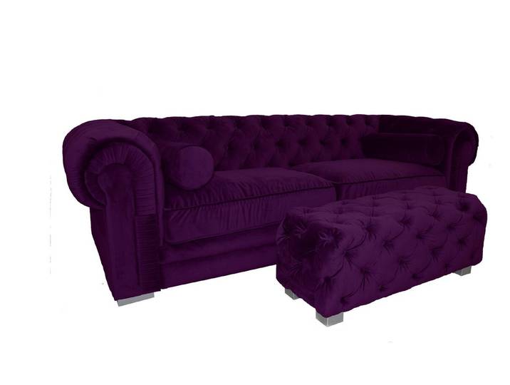Xlmoebel Chesterfield-Sofa Luxuriöses Chesterfield-Sofa mit hochwertiger Polsterung, Chesterfield-Sofa 1 Teile, Hergestellt in Europa