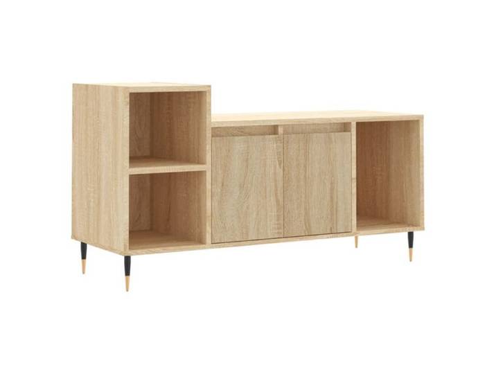 “Rabais Meuble TV/Armoire salon - Banc TV - KENNETH - Chêne sonoma 100x35x55 cm Bois d'ingénierie Août998797