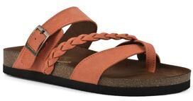 Women's White Mountain Hazy Sandals by White Mountain in Orange Suede (Size 10 M)