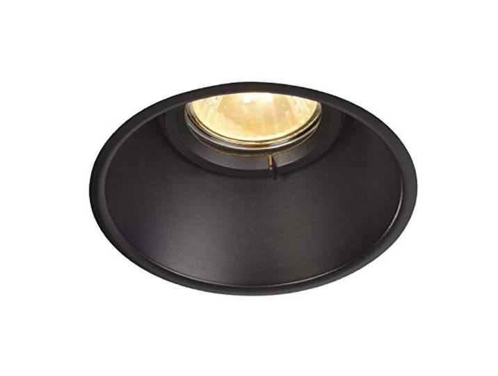 SLV LED Einbaustrahler HORN-O, rund, IP21 Dimmbare Decken-Lampe zur Beleuchtung innen LED Spot, Fluter, Deckenstrahler, Deckenleuchte, Einbau-Leuchte 1-flammig, GU10 QPAR51