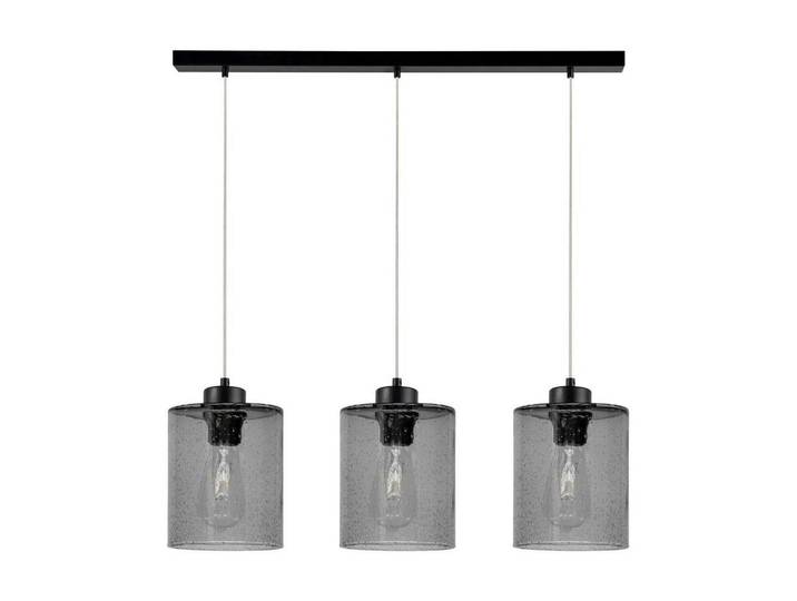 Hängeleuchte Zefir, Schwarz, Glas, 76x130x15 cm, Eec, ohne Chemie, Lampen & Leuchten, Innenbeleuchtung, Hängeleuchten, Pendelleuchten