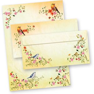 tatmotive Briefpapier TOSKANA Set, A4, 90 g/m², 25 Blatt + 25 Umschläge