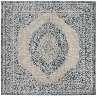 SAFAVIEH Courtyard Hedy Medallion Indoor/ Outdoor Waterproof Patio Backyard Rug
