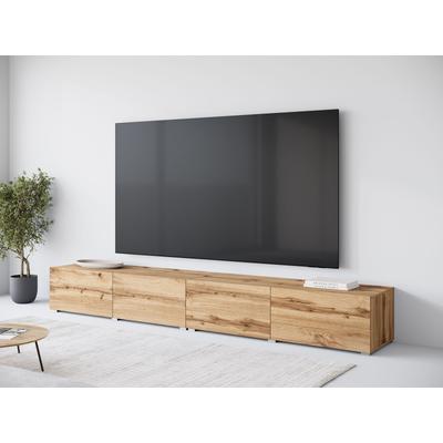Lowboard OTTO HOME "Denver Erlebe die Weltmeisterschaft im XXL-Format", votan eichefarben, B:300cm H:39,9cm T:49cm, Sideboards, Lowboard, Elegantes TV-Möbel 300 cm, speziell für bis zu 98-Zoll Fernseher