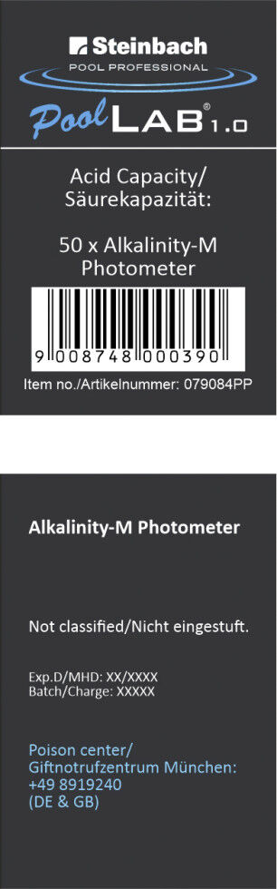 Steinbach Pool Professional Alka-M Photometer Tabletten 50 Stück