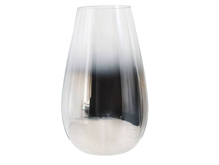 Vase aus grauem Glas H25