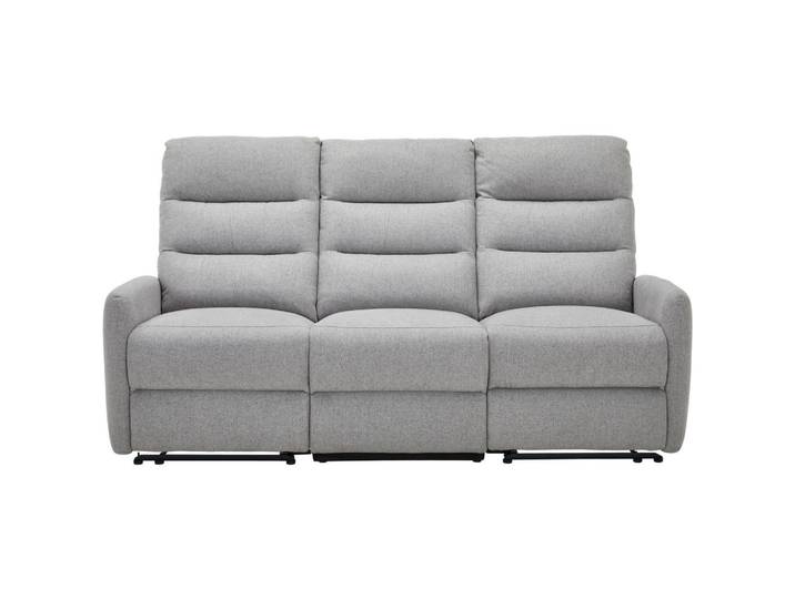 Carryhome 3-Sitzer-Sofa, Hellgrau, Kunststoff, 192x105x94 cm, Relaxfunktion, Liegefunktion, Typenauswahl, Wohnzimmer, Sofas & Couches, Sofas, 3-Sitzer Sofas