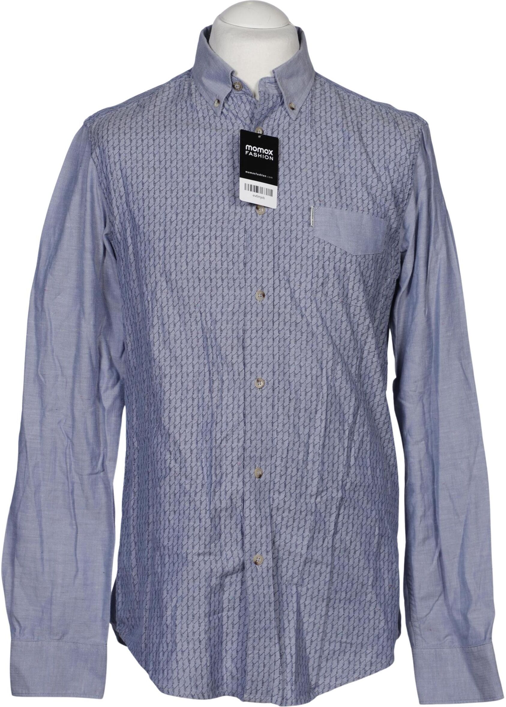 Ben Sherman Herren Hemd, Hellblau, Gr. L, Baumwolle - Second Hand