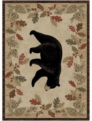 Mayberry Rug American Destination Hidden Haven Brown Rustic Lodge Area Rug