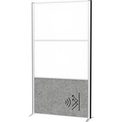 Maul Stellwand Weiß, Dunkelgrau Metall, Stahlblech, Vlies 9622095
