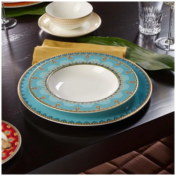 Villeroy & Boch Samarkand Aquamarin Suppenteller ø 24,8 cm 6er Set