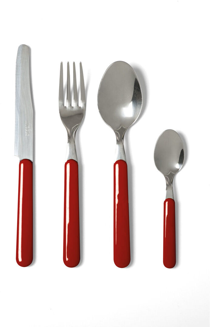 Excelsa Passione Colore Fashion 24-Piece Cutlery Set Red 24