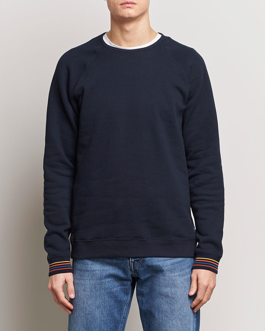 Paul Smith Artist Rib Crew Neck Sweatshirt Navy men L Blå