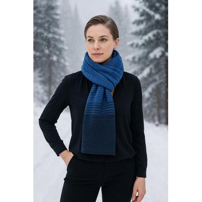 Wollschal "Zugspitze", Damen, blau, Polyacryl, COLLEZIONE ALESSANDRO, unifarben, Basic, Modetücher, Made in Italy, in modischen Farben