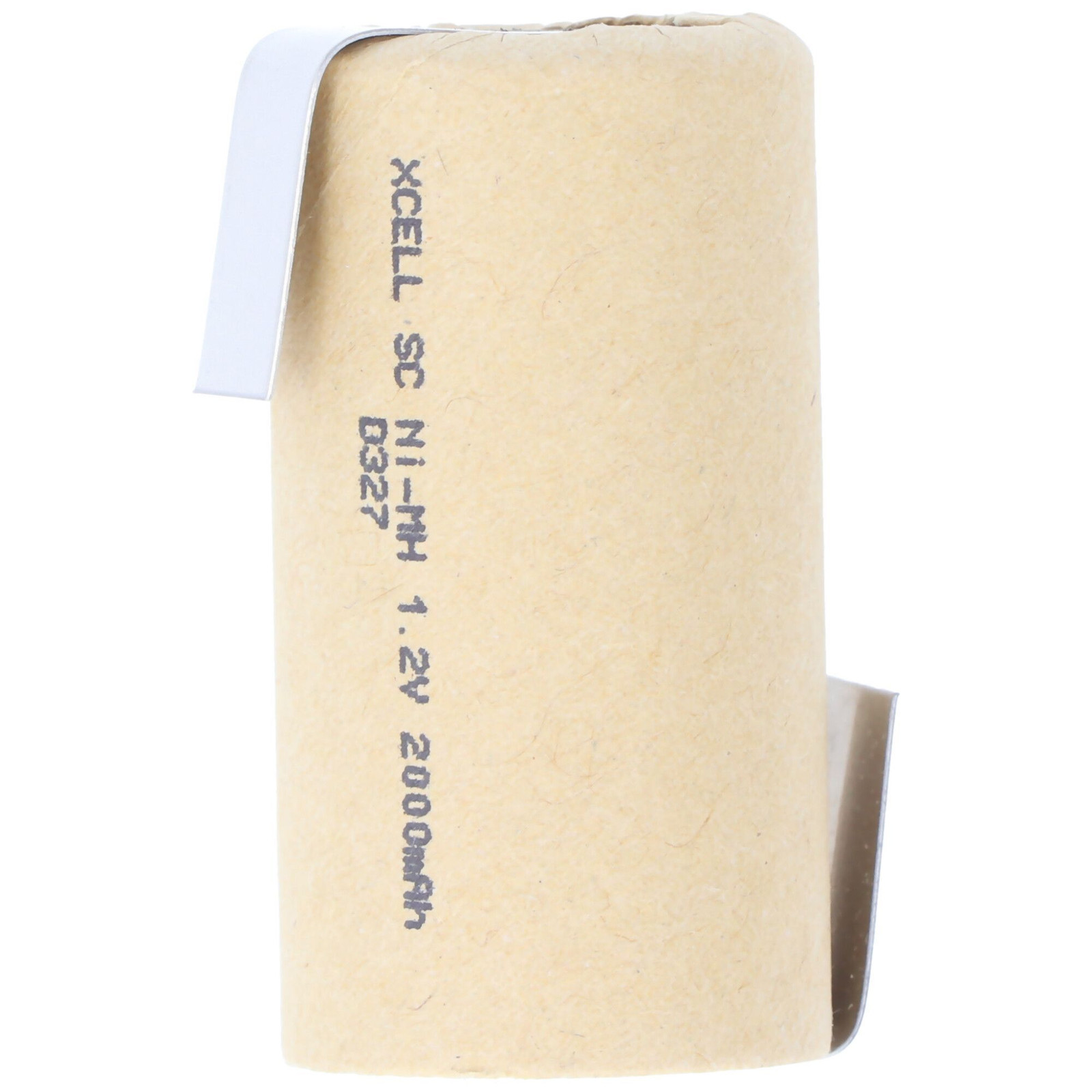 AccuCell Sub-C NiMH batterij met Z-vormige soldeertab, 1.2V, 2000-2200mAh