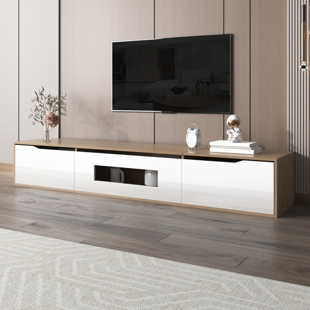 Metro TV Stand for TVs up to 65" White 65"
