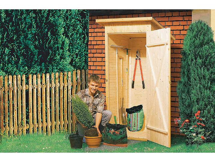 Weka Geräteschrank mit Pultdach 100 × 105 × 195 cm