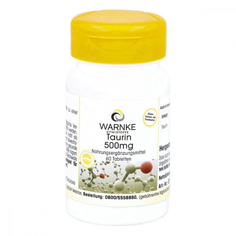 Warnke Vitalstoffe GmbH Taurin 500 mg Tabletten 12408611
