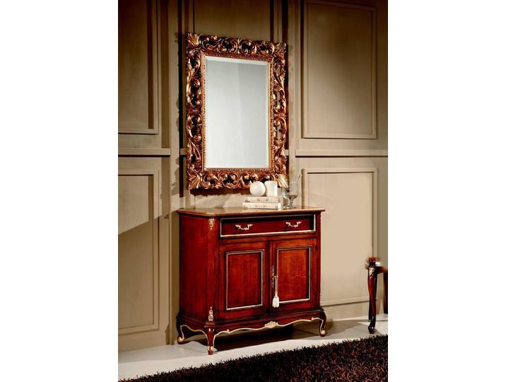 JVmoebel Wohnzimmer-Set Barock-Kommoden aus Holz mit verspiegelten Oberflächen, Made in Europa