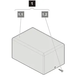 1. Sommer Abdeckhaube für SM 40 T und SM 40, SM 40 T