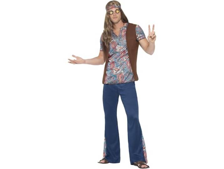 Fancy Dress Orion the Hippie Costume (S)