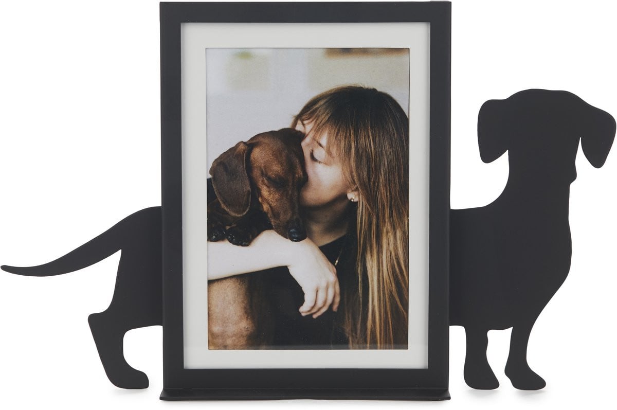 Balvi Fotolijst Teckel Hond Zwart