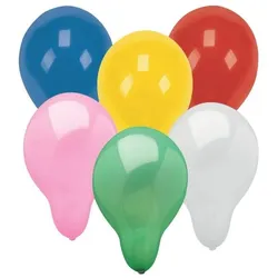 5x Papstar Luftballons rundfarbig sortiert (100x)